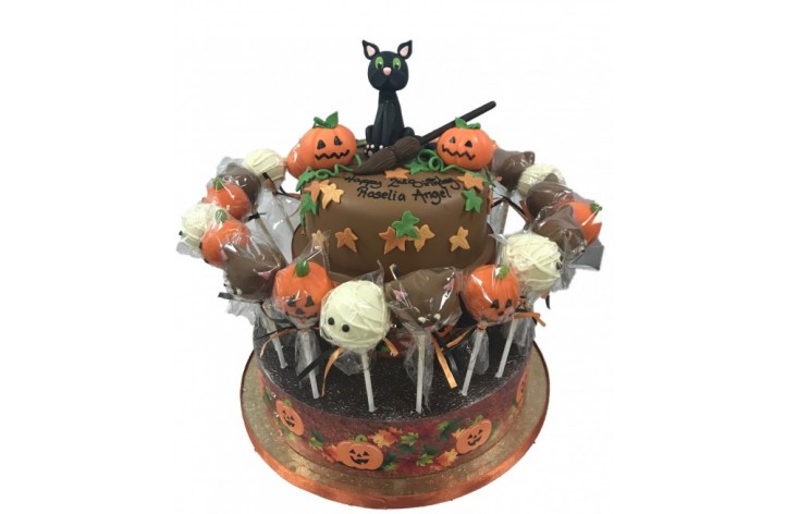 Halloween Chocolate Cake & Cake Pops